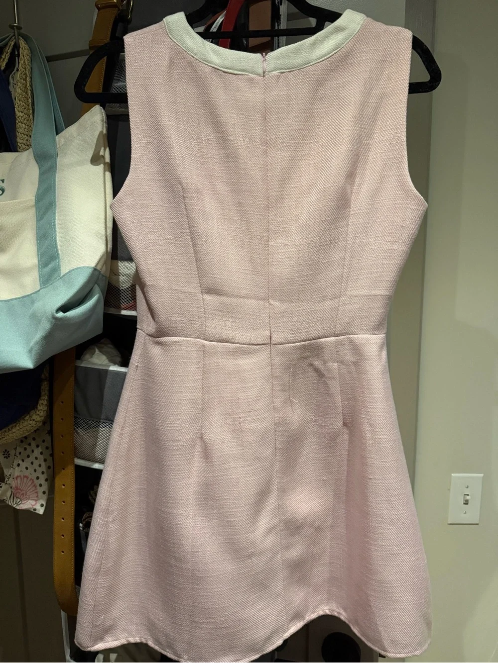 Showpo Pink Tweed Sleeveless Button-Front Mini Dress - Picture 3 of 7